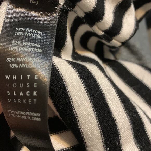 White House Black Market Striped Short Sleeve Pullover Sweater Small - Picture 6 of 7